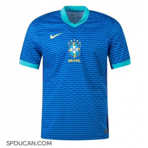 Muški Nogometni Dres Brazil Gostujuci Copa America 2024 Kratak Rukav